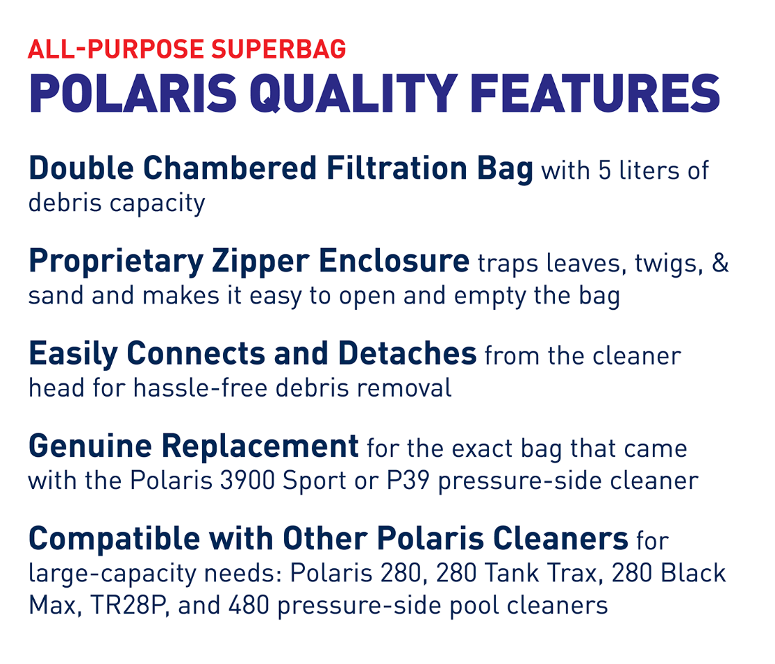 2025 Polaris Vacuum Bag Replacement